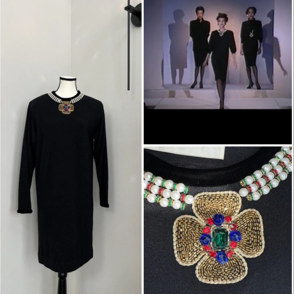 Oscar De La Renta Vintage 1984 Runway Dress